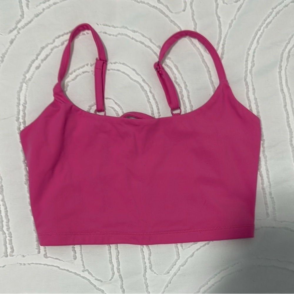 Garage Pink Open Back Bralette Top | Size Small | Summer Crop Top